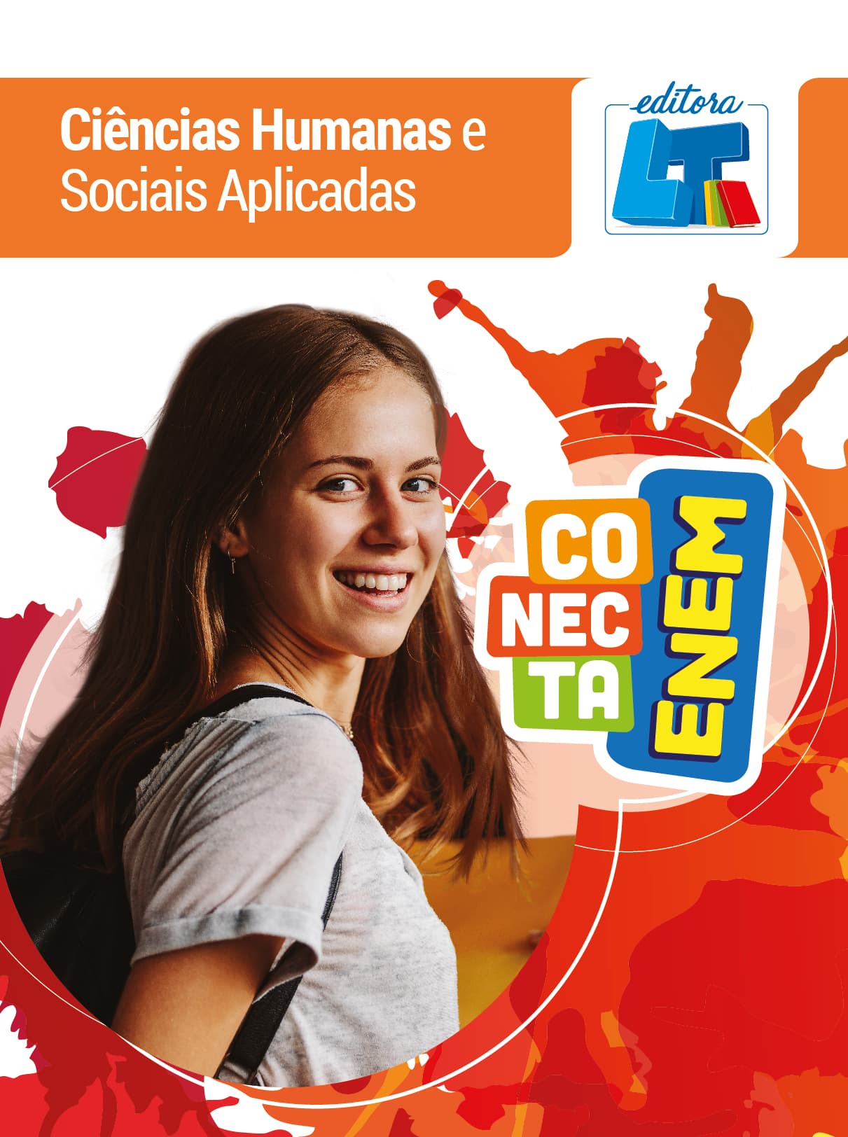 Capa do livro Ciências Humanas e Sociais Aplicadas, coleção Conecta ENEM, Editora LT.