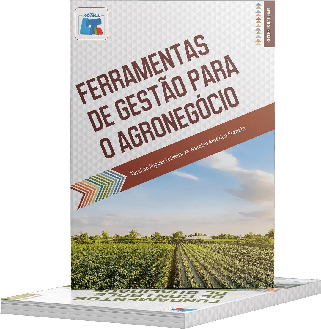 Capa do livro Ferramentas de Gestão para o Agronegócio, de Tarcisio Miguel Teixeira e Narciso Américo Franzin, publicado pela Coleção Horizontes.